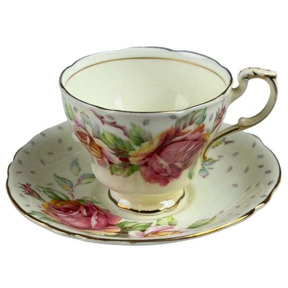 Vintage Paragon Golden Emblem Teacup and Saucer Double Warrant Fine Bone China - Picture 2 of 10